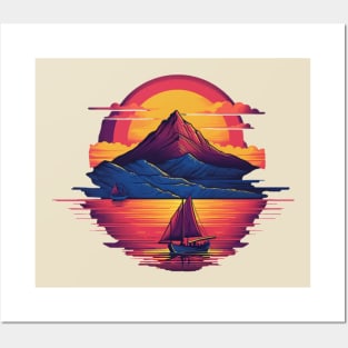 Tranquil Waters: A Serene Sunset on the Lake Posters and Art